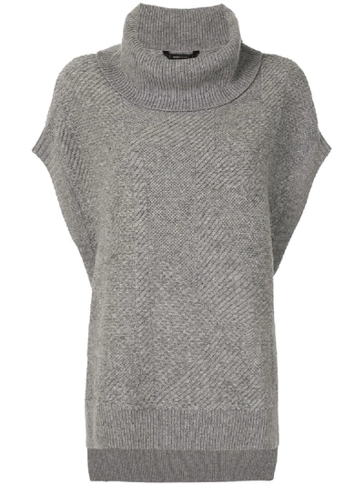 Bcbg Max Azria Roll Neck Jumper In Grey