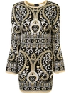 ALICE MCCALL ADORE INTARSIA KNIT MINI DRESS