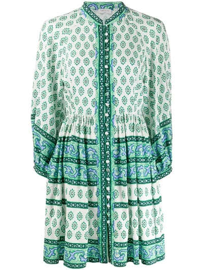 zimmermann spaghetti strap dress Zimmermann Alchemy Pink Paisley Structured Scarf Tie Midi Dress main image 0