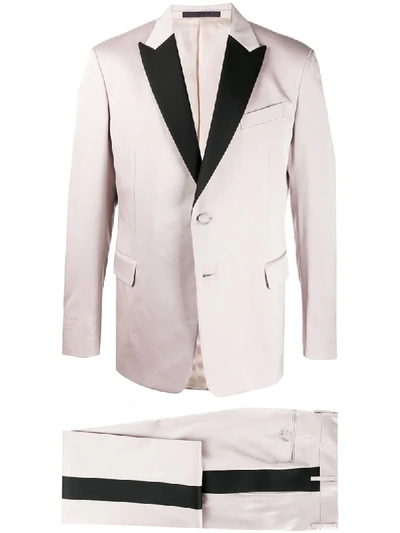 Valentino Colour-block Two-piece Suit In Grey