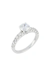 BONY LEVY PAVÉ DIAMOND ROUND SOLITAIRE ENGAGEMENT RING SETTING,WRR01279W