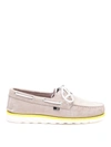 Woolrich Two-tone Sole Suede Loafers In Beige