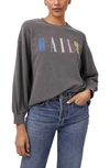 Rails Signature Logo Sweatshirt In Vintage Black