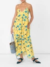 BORGODENOR Anais Floral Print Dress Yellow