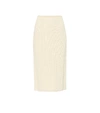 LORO PIANA LEXINGTON羊绒高腰中长半身裙,P00489993