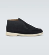 LORO PIANA Open Walk suede ankle boots,P00469957