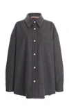 ACNE STUDIOS SHANELLE OVERSIZED WOOL-FLANNEL SHIRT,811479