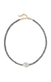 JOIE DIGIOVANNI LABRADORITE AND PEARL NECKLACE,828412