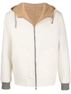 BRUNELLO CUCINELLI REVERSIBLE KNITTED HOODIE
