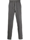 BRUNELLO CUCINELLI PINSTRIPE TRACK PANTS