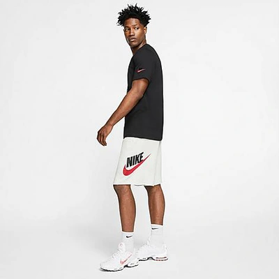 Nike Men's Sportswear Alumni Fleece Shorts In White