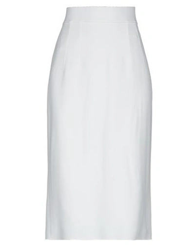 Dolce & Gabbana Midi Skirts In White