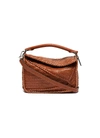 LOEWE 'PUZZLE' WOVEN SMALL LEATHER BAG