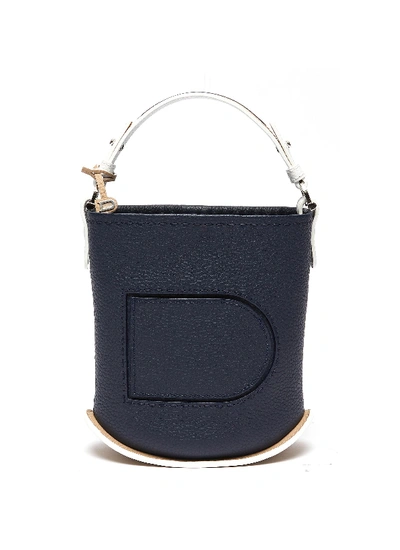 Delvaux Pin Mini' Leather Bucket Bag In Blue | ModeSens