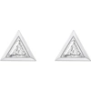 THOMAS SABO GLAM & SOUL TRIANGLE STERLING SILVER EAR STUDS,633-10140-H196705114