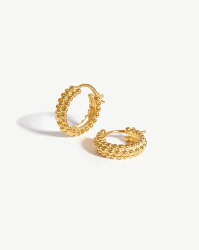 Missoma Baya Mini 18ct Yellow Gold-plated Vermeil Sterling Silver Hoop Earrings In 18ct Gold Plated Vermeil
