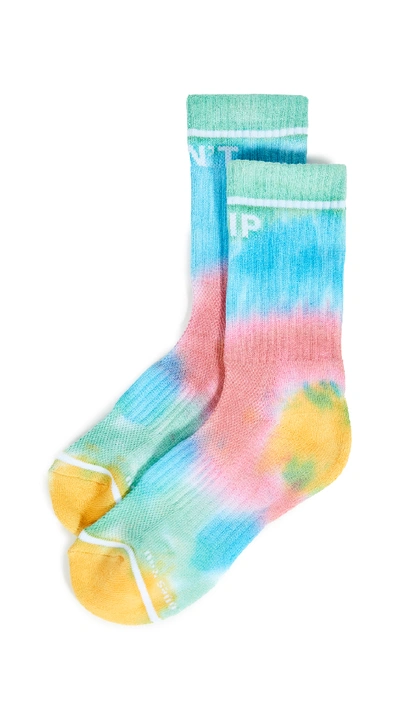 Mother Baby Step Socks In Tie Dye