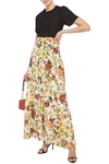 ZIMMERMANN ZIPPY BASQUE FLORAL-PRINT SILK-BLEND MAXI SKIRT,3074457345622716139