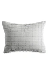Dkny Pure Applique Decorative Pillow, 12 X 16 In Platinum