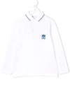 Dolce & Gabbana Logo Embroidered Polo Shirt In White