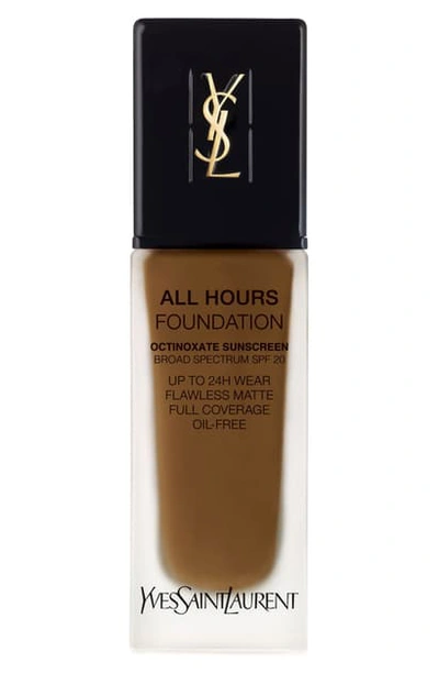 Saint Laurent All Hours Full Coverage Matte Foundation Spf 20 In B85 Coffee