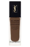 Saint Laurent All Hours Full Coverage Matte Foundation Spf 20 In B95 Espresso