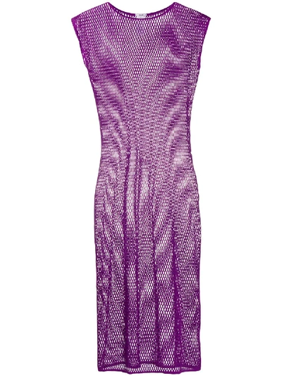 Wolford Xenia Mesh Dress In Purple