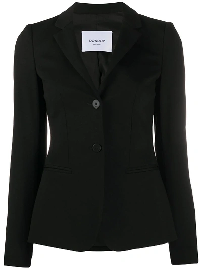 Dondup Fitted Ponte Jacket In Black