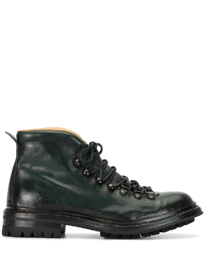 Officine Creative Alix 9 Lace-up Boots In Green