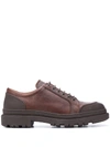 BRUNELLO CUCINELLI PANELLED DERBY SHOES