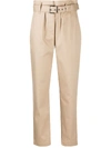 BRUNELLO CUCINELLI BELTED STRAIGHT-LEG TROUSERS