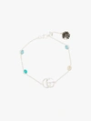 Gucci Gg Marmont Flower Sterling Silver Bracelet In Silver