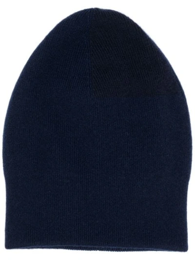 Brunello Cucinelli Rib-knit Cashmere Beanie In Bleu Marine