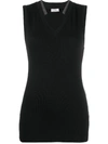 BRUNELLO CUCINELLI SLEEVELESS FITTED TOP