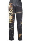 MOSCHINO GRAPHIC PRINT TRACK trousers