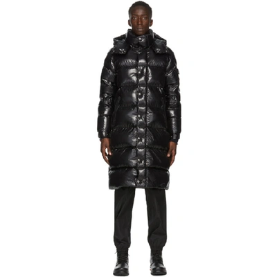 Moncler Hanoverian Hooded Quilted Down Parka In Black