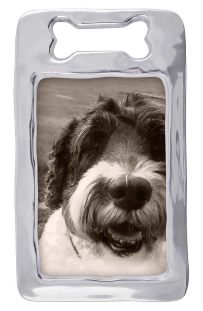 Mariposa Open Dog Bone Picture Frame, 4" X 6" In Silver