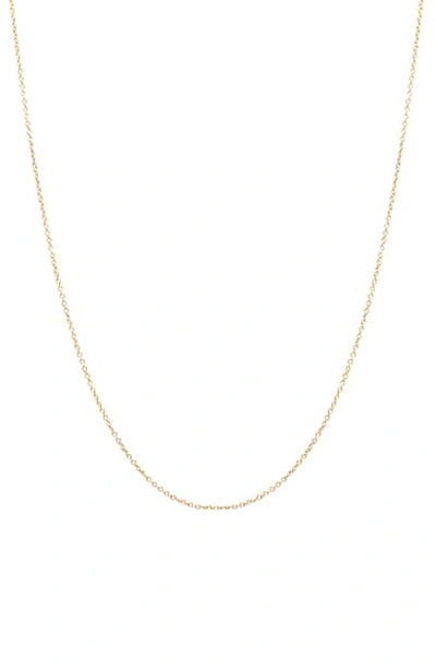 ZOË CHICCO ZOË CHICCO 14K GOLD CABLE CHAIN NECKLACE,ACHN-1-18E
