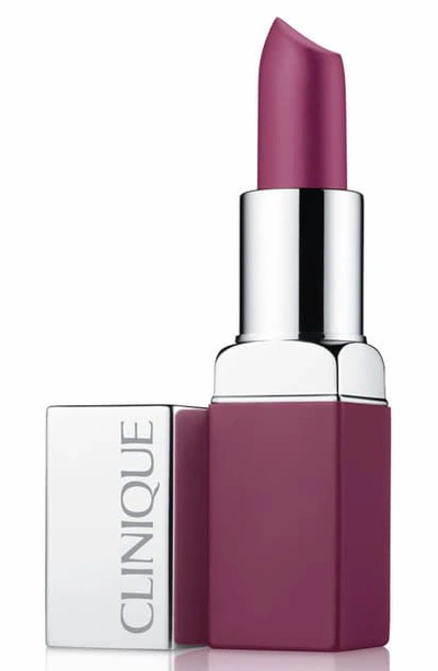 Clinique Pop Matte Lip Color + Primer In Pow Pop