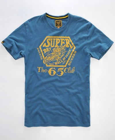 Superdry Wall Of Death T-shirt In Blue