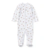 Polo Ralph Lauren Babies' Polo Bear Cotton Coverall In White/pink/multi