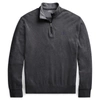 Polo Ralph Lauren Jersey Half-zip Pullover In Grey Heather