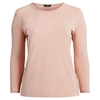 Polo Ralph Lauren Stretch Long-sleeve Tee In Pasadena Blush