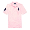 Polo Ralph Lauren Big Pony Cotton Mesh Polo Shirt In Carmel Pink