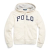 Polo Ralph Lauren Kids' Twill Terry Hoodie In New Sand Heather