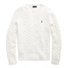 Ralph Lauren Cable-knit Cotton Sweater In Old White