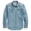 Ralph Lauren Classic Fit Western Shirt In Blue