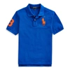 Polo Ralph Lauren Kids' Cotton Mesh Polo Shirt In Rugby Royal