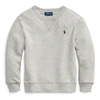 Polo Ralph Lauren Kids' Cotton-blend-fleece Sweatshirt In Dark Sport Heather
