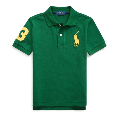 Polo Ralph Lauren Kids' Cotton Mesh Polo Shirt In New Forest